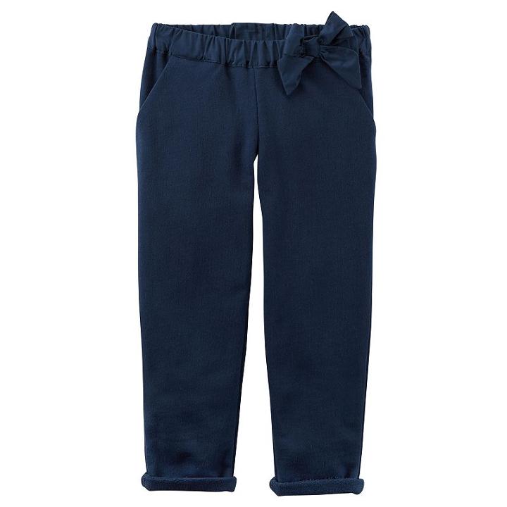 Girls 4-8 Carter's Bow Pants, Size: 6, Blue