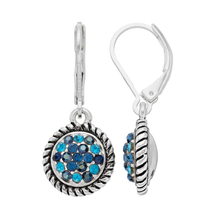 Napier Tonal Round Drop Earrings, Women's, Blue