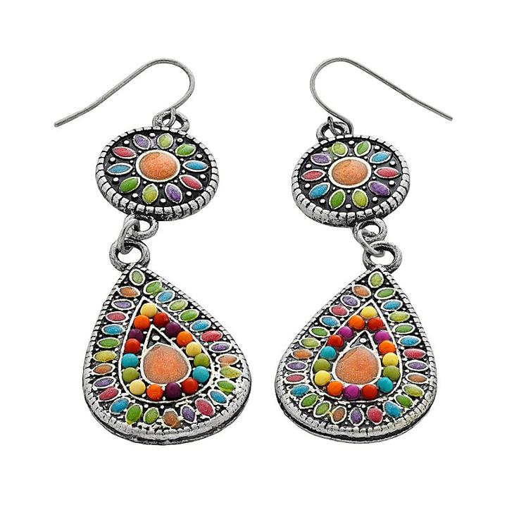 Mudd&reg; Drop Earrings, Women's, Multicolor