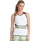 Women's Tail Sandra Pique Tennis Tank, Size: Small, White