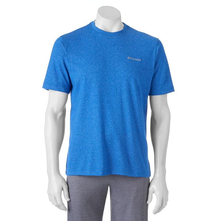 Men's Columbia Omni-wick Pacific Ridge Tee, Size: Small, Brt Blue