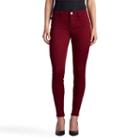 Women's Rock & Republic&reg; Kashmiere Twill Leggings, Size: 14 Short, Dark Red