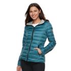 Women's Halitech Hooded Packable Puffer Jacket, Size: Medium, Blue