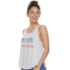 Juniors' About A Girl State Swing Tank, Size: Xs, Light Grey