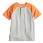 Boys 4-12 Jumping Beans&reg; Raglan Henley Tee, Size: 5, Grey