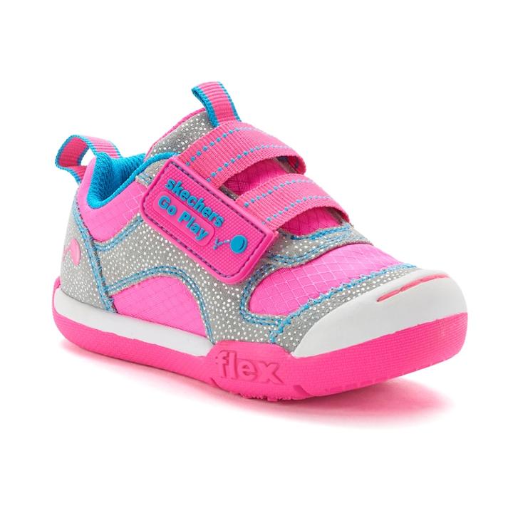 Skechers Flex Play Toddler Girls' Sneakers, Size: 7 T, Yellow