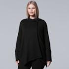 Plus Size Simply Vera Vera Wang Wrap Jacket, Women's, Size: 1xl, Black
