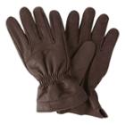 Men's Haggar Leather Gloves, Size: Small, Dark Brown