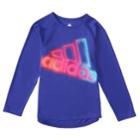 Girls 4-6x Adidas Extraordinary Logo Tee, Size: 5, Drk Purple