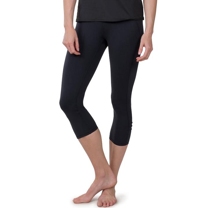 Women's Soybu Killer Caboose Compression Yoga Capris, Size: Xs, Black