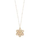 Lc Lauren Conrad Filigree Flower Pendant Necklace, Women's, Gold