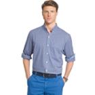 Men's Izod Advantage Classic-fit Gingham-checked Stretch Button-down Shirt, Size: Small, Blue Other