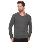 Men's Marc Anthony Slim-fit Soft-touch Modal V-neck Sweater, Size: Xxl, Dark Grey