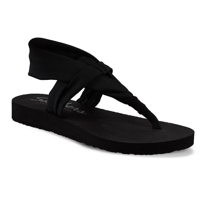 Skechers Meditation Studio Kicks Women's Sandals, Size: 8, Grey (charcoal)