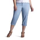 Plus Size Lee Chino Crop Pants, Women's, Size: 16 - Regular, Light Blue