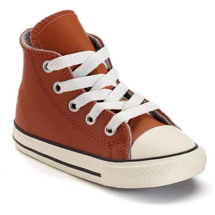 Toddler Converse Chuck Taylor All Star Leather & Wool High-top Sneakers, Boy's, Size: 2t, Drk Orange