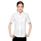 Lee Uniforms Juniors' Stretch Oxford Top, Girl's, Size: Small, White