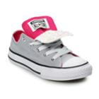 Girls' Converse Chuck Taylor All Star Double Tongue Sneakers, Size: 4, Grey