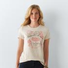 Women's Sonoma Goods For Life&trade; Crewneck Graphic Tee, Size: Medium, Lt Beige