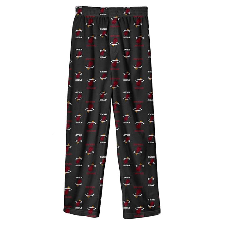 Boys 8-20 Miami Heat Team Lounge Pants, Size: L 14-16, Black