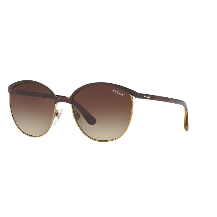 Vogue Vo4010s 57mm Round Gradient Sunglasses, Women's, Grey Other