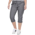 Juniors' Plus Size So&reg; Utility Capri Pants, Girl's, Size: 2xl, Med Grey