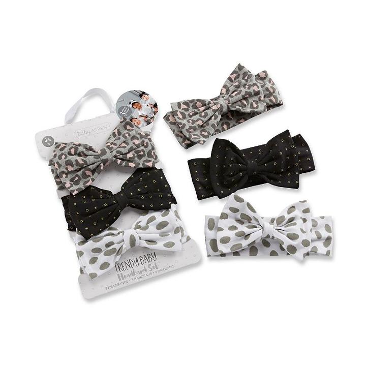 Baby Girl Baby Aspen Trendy Baby 3-pk. Bow Headbands, Multicolor