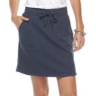 Women's Croft & Barrow&reg; Solid Knit Skort, Size: Xl, Blue (navy)