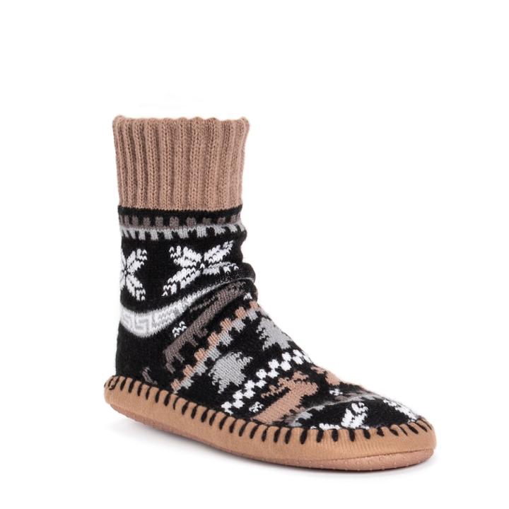 Women's Muk Luks Short Slipper Socks, Size: S-m, Oxford