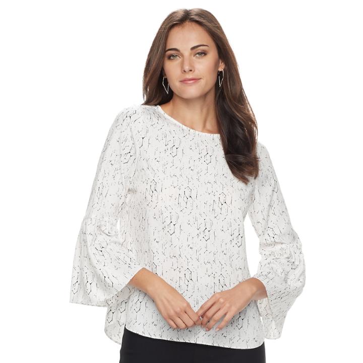 Women's Apt. 9&reg; Crepe Top, Size: Xxl, White