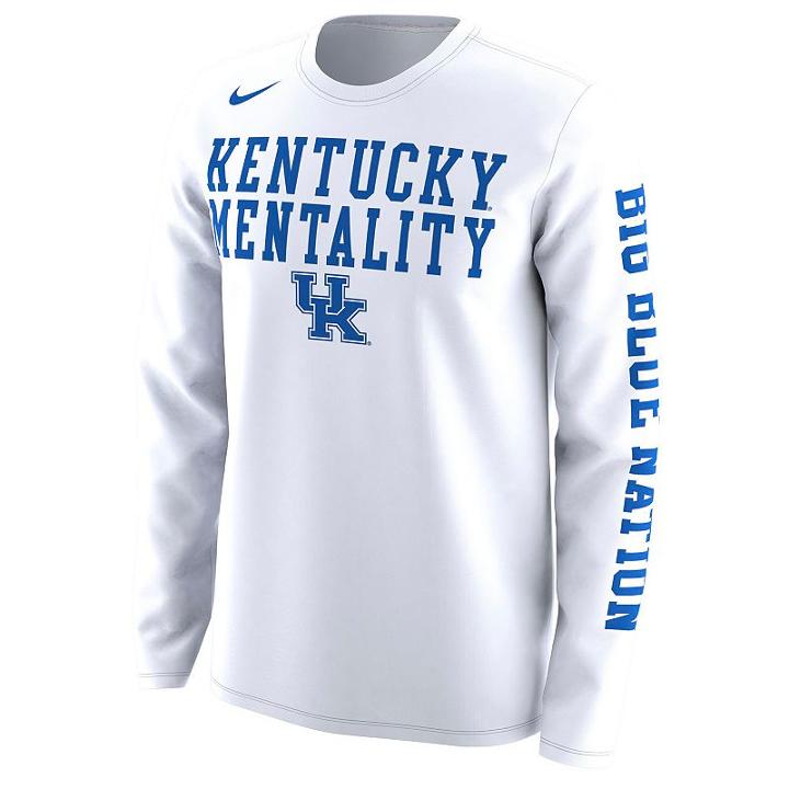 Men's Nike Kentucky Wildcats Legend Long-sleeve Tee, Size: Medium, White