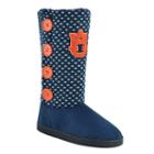 Women's Auburn Tigers Button Boots, Size: Medium, Blue (navy)