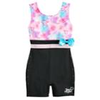 Girls 4-14 Jojo Siwa By Danskin Gradient Hearts Dance Biketard, Size: Large, Pink
