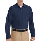 Big & Tall Red Kap Classic-fit Industrial Button-down Work Shirt, Men's, Size: 6xlt, Blue