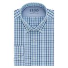 Men's Izod Slim-fit Performx Wrinkle-free Dress Shirt, Size: 17.5-32/33, Turquoise/blue (turq/aqua)