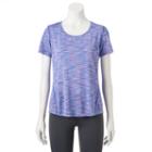 Petite Tek Gear&reg; Space-dyed Performance Tee, Women's, Size: L Petite, Lt Purple
