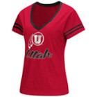 Women's Colosseum Utah Utes Dual Blend Tee, Size: Large, Med Red