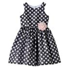 Girls 4-6x Marmellata Classics Flower Polka-dot Dress, Girl's, Size: 6, Oxford