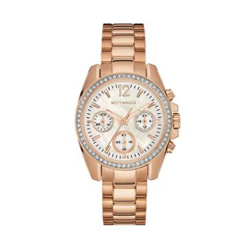 Wittnauer Women's Crystal Stainless Steel Chronograph Watch - Wn4073, Pink
