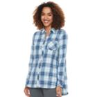 Women's Sonoma Goods For Life&trade; Supersoft Essential Shirt, Size: Xl, Dark Blue