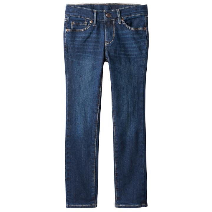 Girls 4-10 Sonoma Goods For Life&trade; Skinny Jeans, Size: 6x Av/rg/m, Med Blue