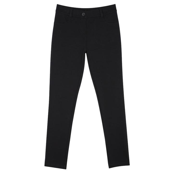 Girls 4-16 Chaps School Uniform Jeggings, Size: 5, Black