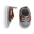 Baby Boy Carter's Wool Boat Shoe Crib Shoes, Size: 6-9 Months, Grey