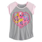 Girls 4-10 Jumping Beans&reg; Shopkins Heart Raglan Tee, Size: 6, Light Grey