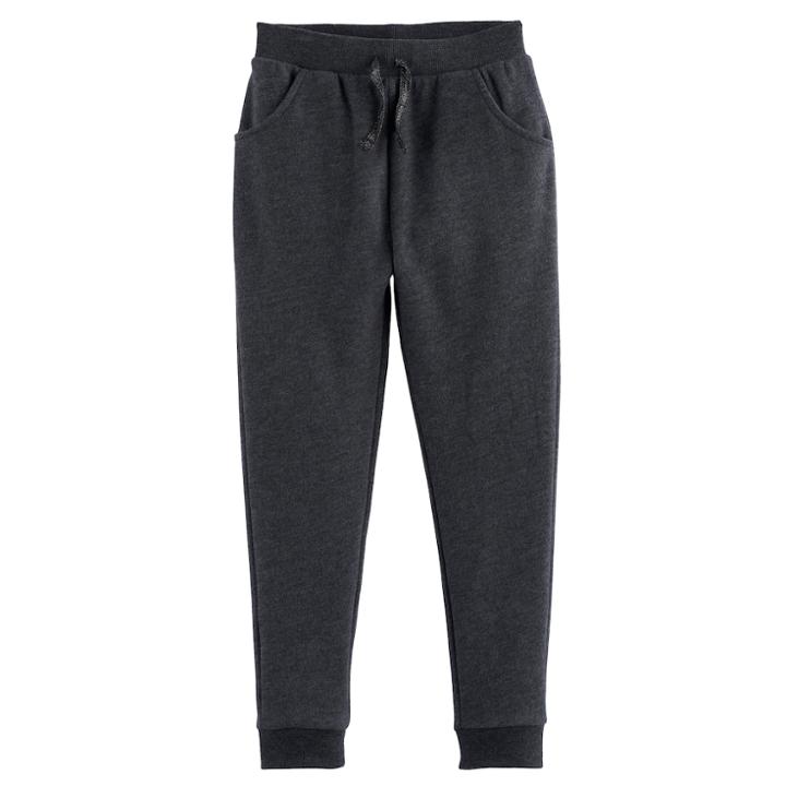 Girls 4-10 Jumping Beans&reg; Fleece Jogger Pants, Size: 4, Black