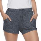 Juniors' So&reg; Cozy Brushed Jersey Shorts, Teens, Size: Medium, Dark Blue