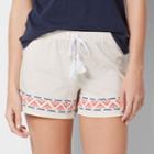 Women's Sonoma Goods For Life&trade; Graphic Jersey Knit Shorts, Size: Large, Lt Orange