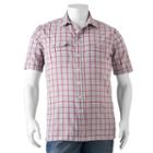 Big & Tall Croft & Barrow&reg; Classic-fit Plaid Seersucker Button-down Shirt, Men's, Size: Xxl Tall, Med Grey