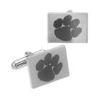 Fiora Stainless Steel Clemson Tigers Team Logo Cuff Links, Men's, Multicolor