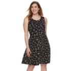 Plus Size Apt. 9&reg; Lace Trim Fit & Flare Dress, Women's, Size: 4xl, Oxford